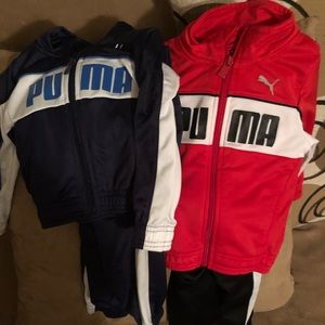 Boys Puma jacket and pant set